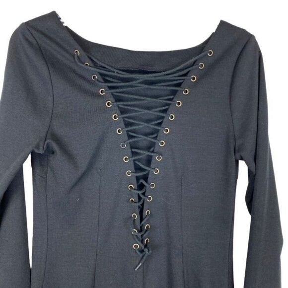 BB Dakota black lace up dress - Picture 8 of 8